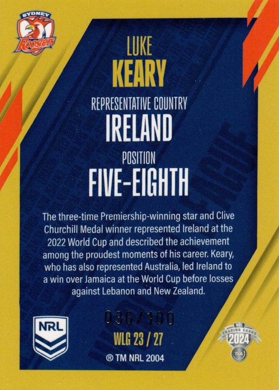 Luke Keary back