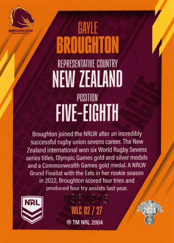 Gayle Broughton back
