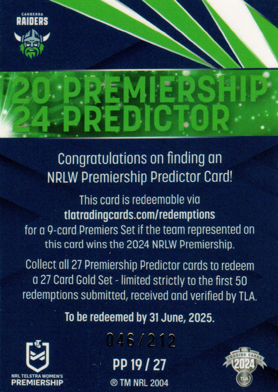 Canberra Raiders (W) back