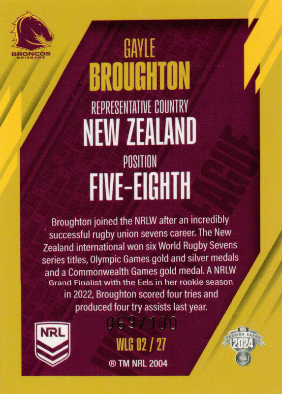 Gayle Broughton back
