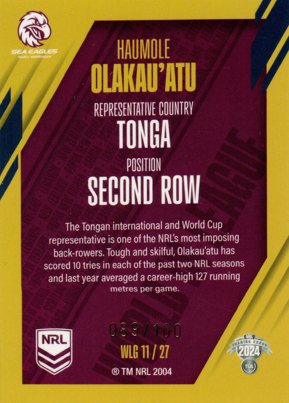 Haumole Olakau’Atu back