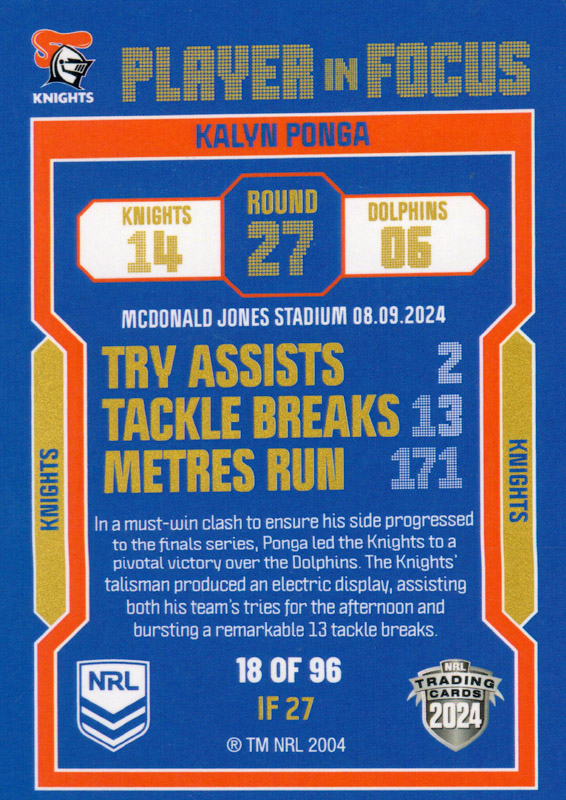 Kalyn Ponga back