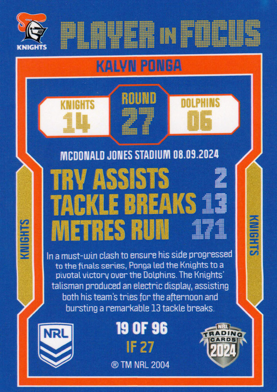 Kalyn Ponga back