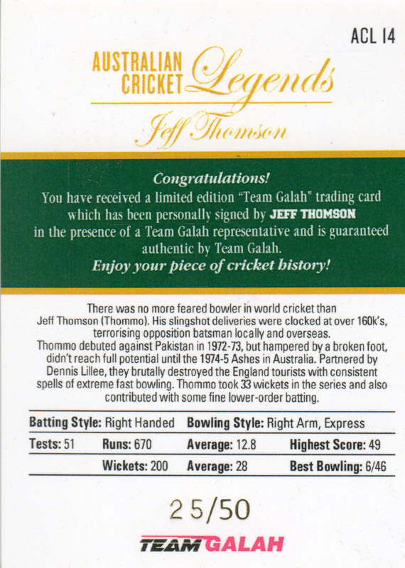 Jeff Thomson back