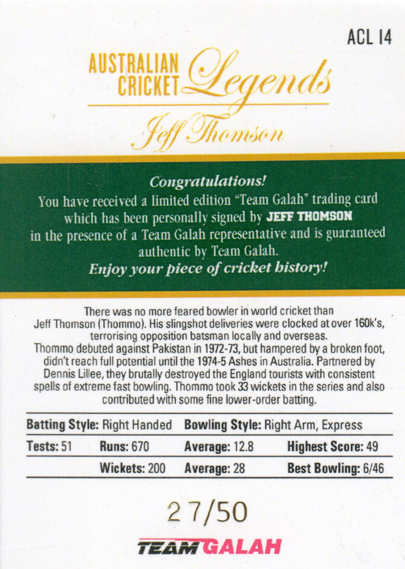 Jeff Thomson back