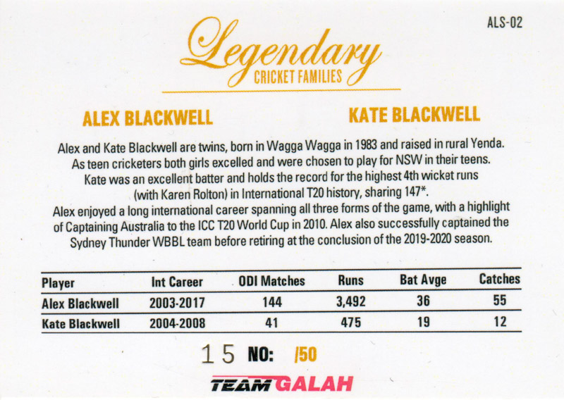 Alex Blackwell & Kate Blackwell - Design 2 back