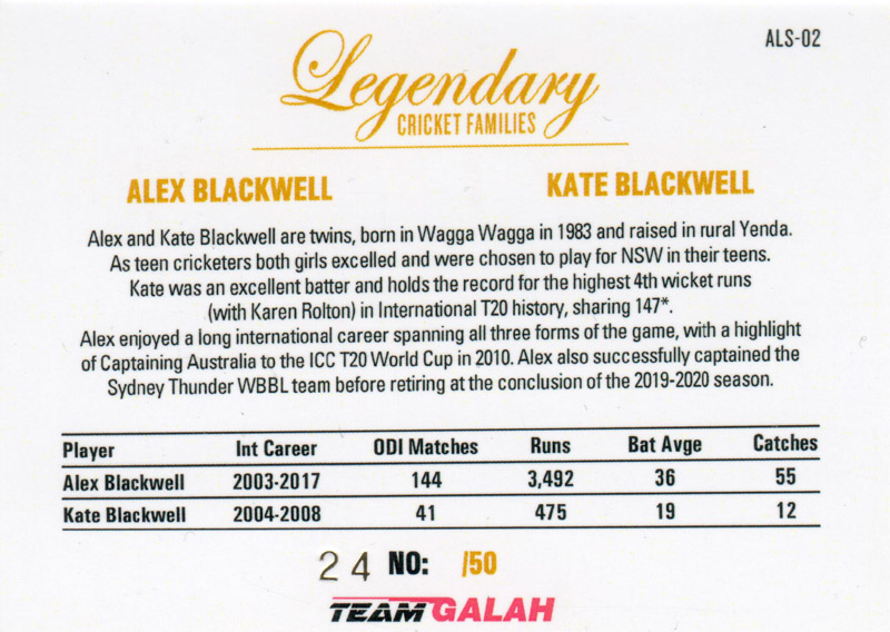 Alex Blackwell & Kate Blackwell - Design 2 back