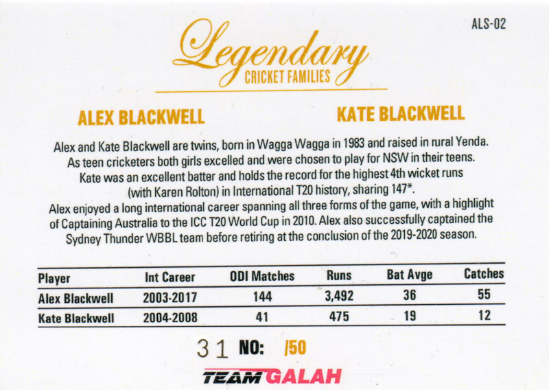 Alex Blackwell & Kate Blackwell - Design 2 back