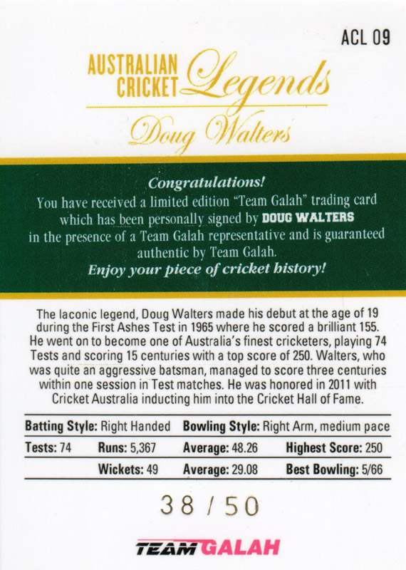 Doug Walters back