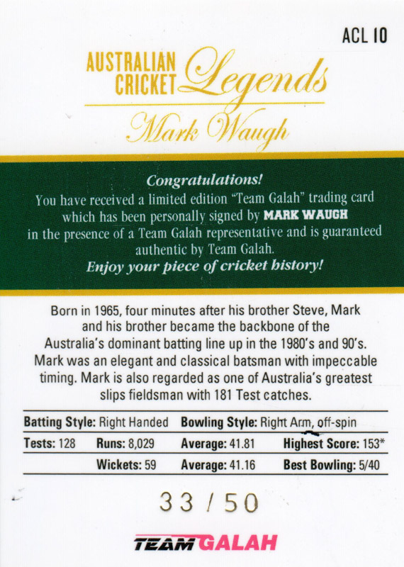 Mark Waugh back