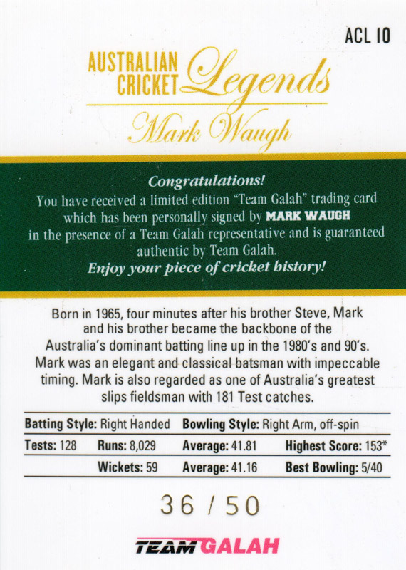 Mark Waugh back