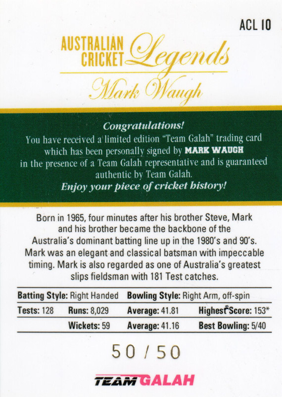 Mark Waugh back