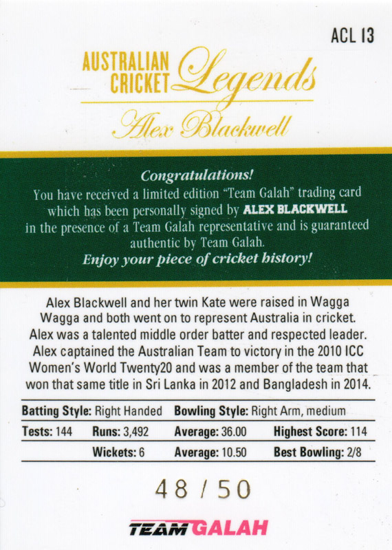 Alex Blackwell back