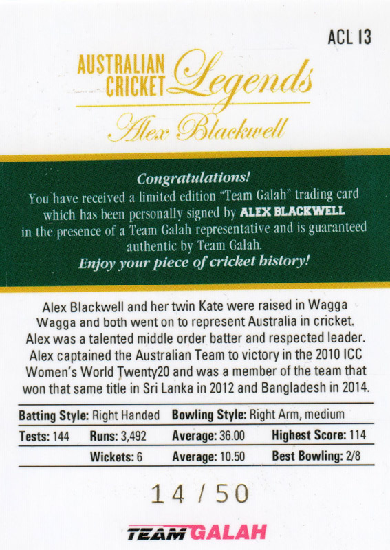 Alex Blackwell back