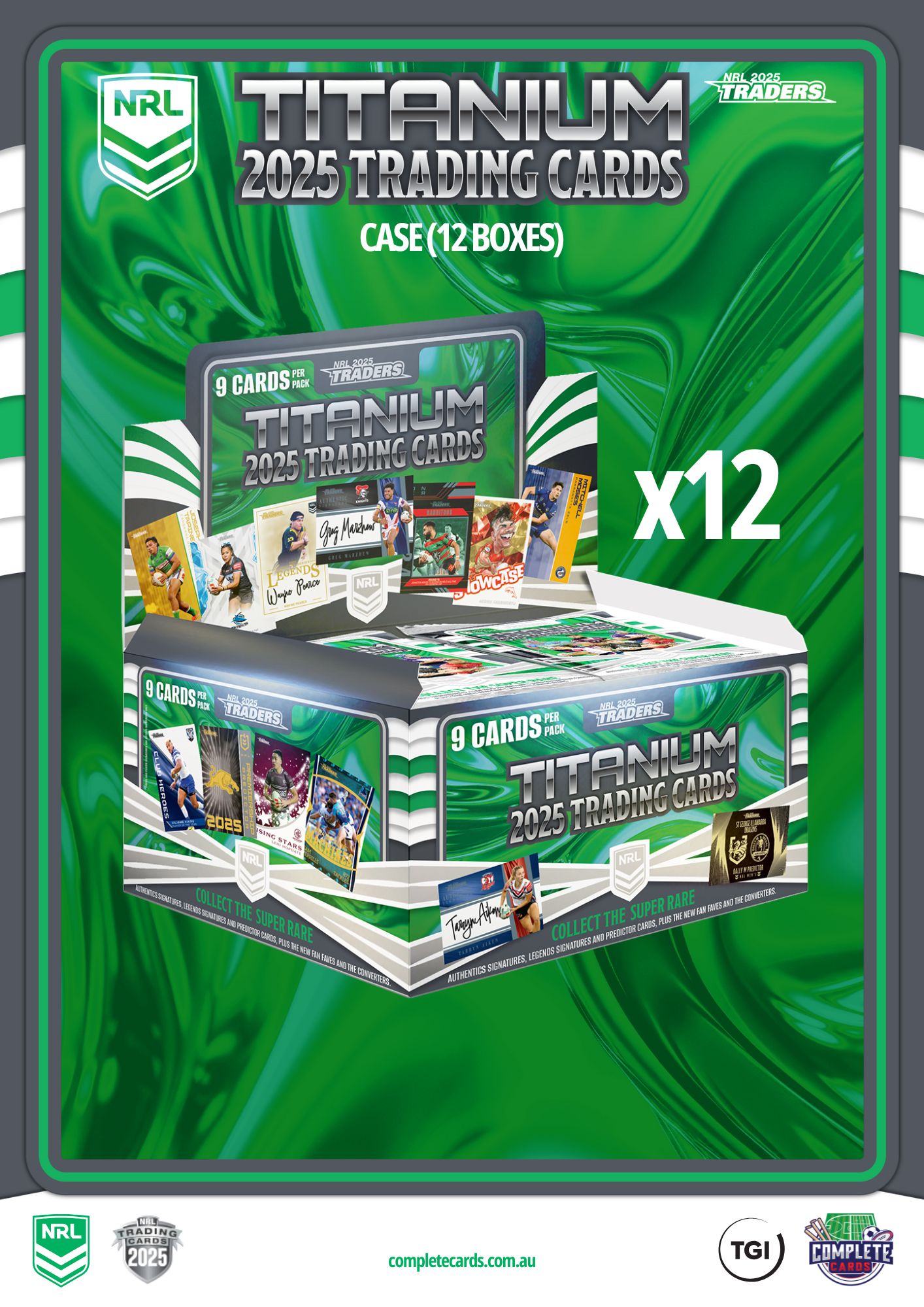 2025 NRL Traders Titanium - Case