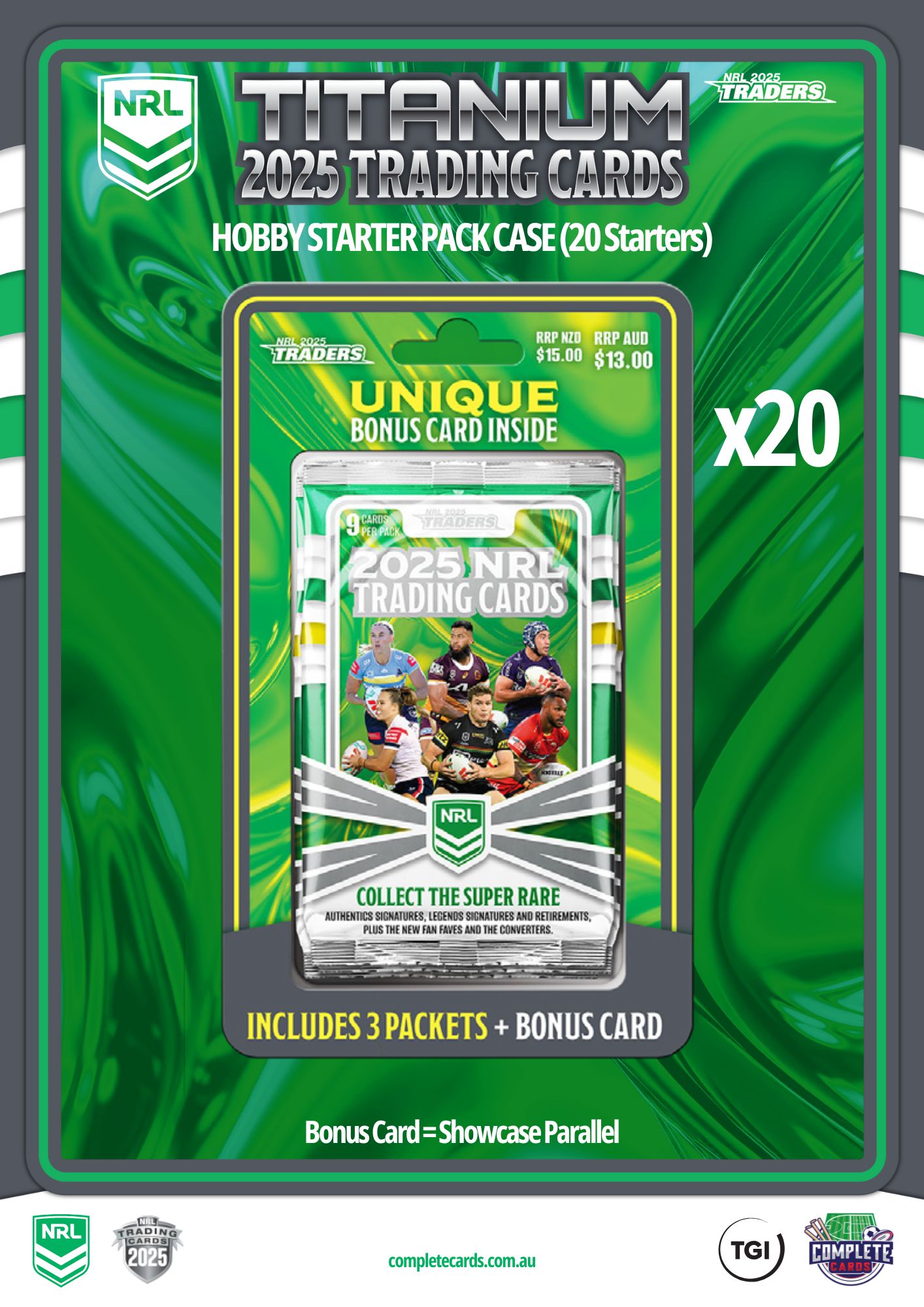 2025 NRL Traders Titanium - Starter Case