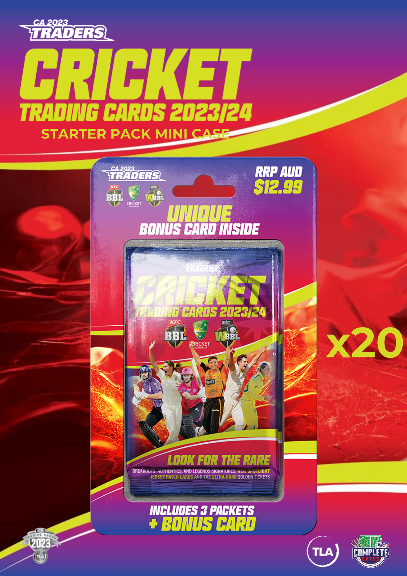 2023-24 TLA Traders Cricket Australia Luxe - Starter Pack Mini Case