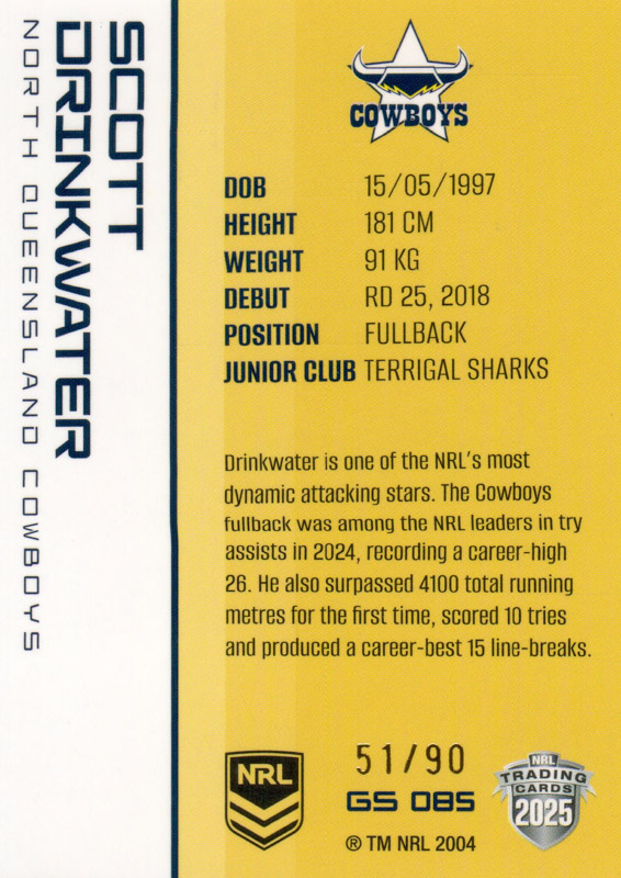 Scott Drinkwater back