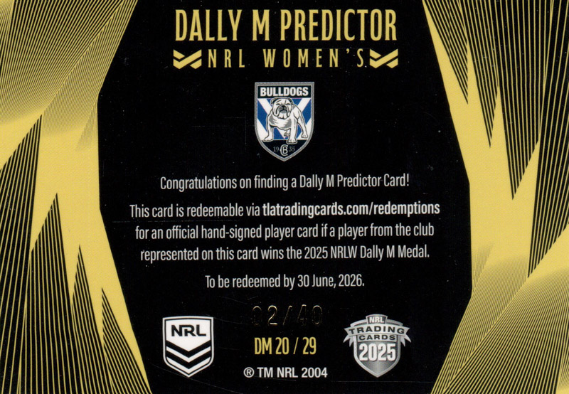 Canterbury-Bankstown Bulldogs (W) back