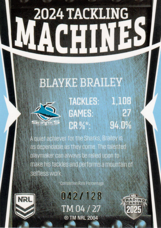 Blayke Brailey back
