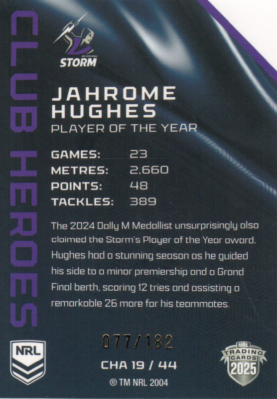 Jahrome Hughes back