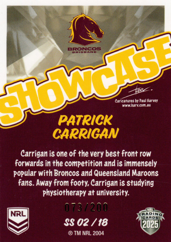 Patrick Carrigan back