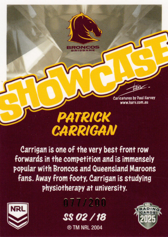 Patrick Carrigan back