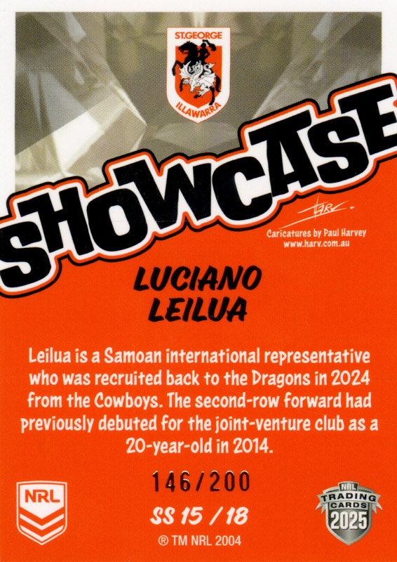 Luciano Leilua back