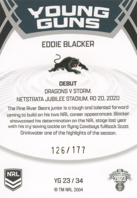 Eddie Blacker back
