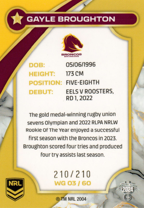 Gayle Broughton back