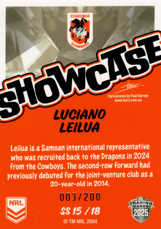 Luciano Leilua back