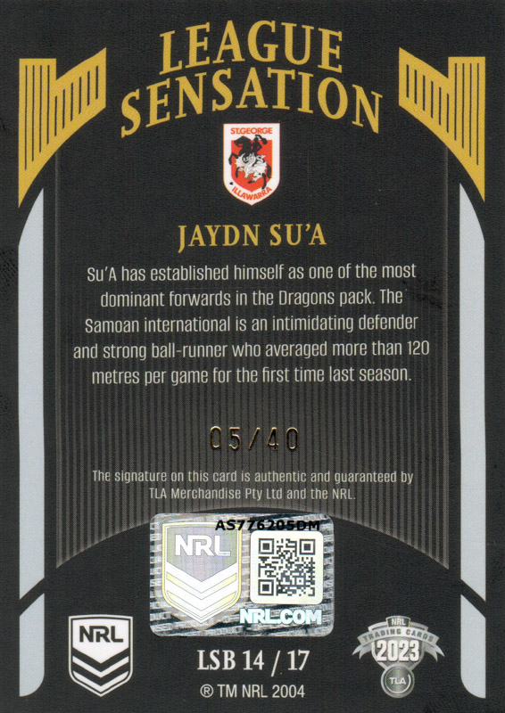 Jaydn Su'a back
