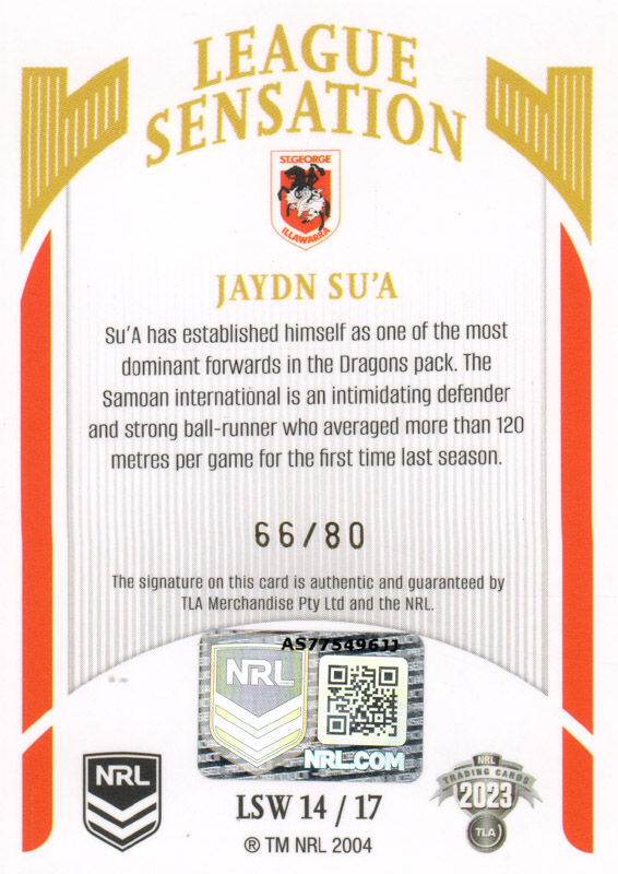 Jaydn Su'a back