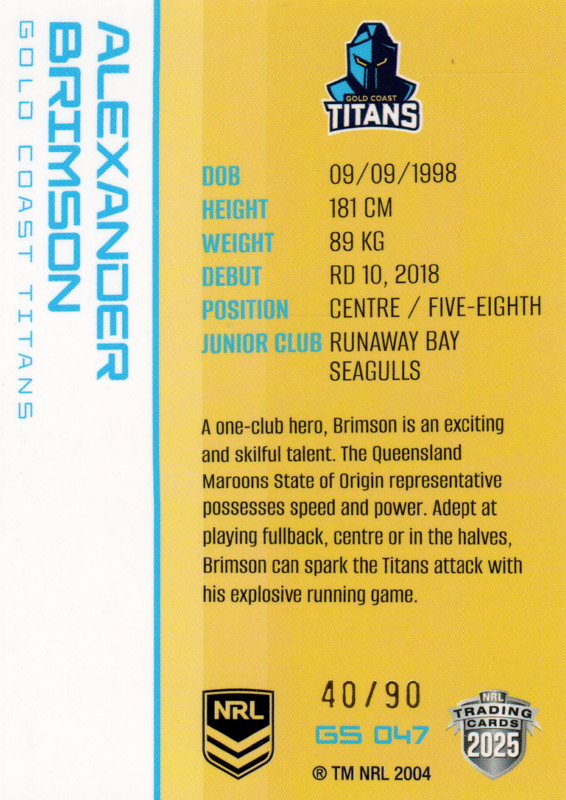 Alexander Brimson back