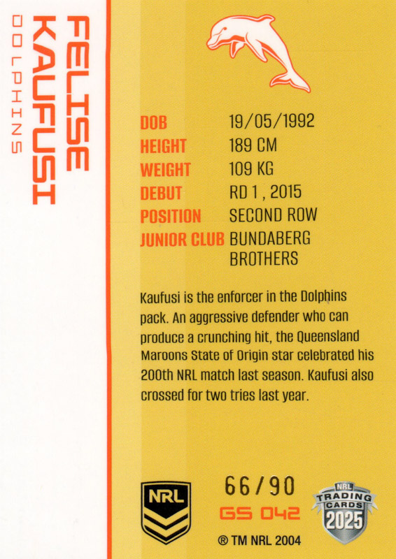 Felise Kaufusi back