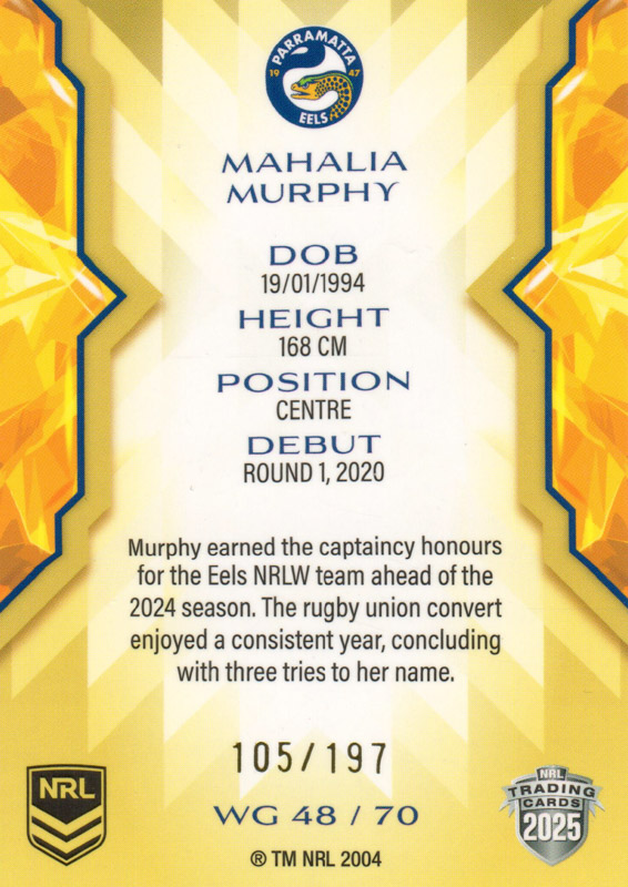 Mahalia Murphy back