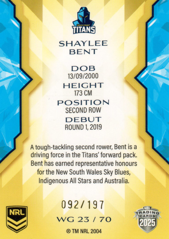 Shaylee Bent back