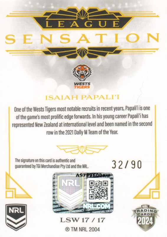 Isaiah Papali'I back