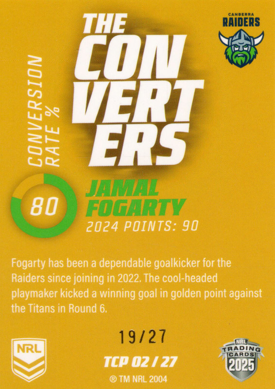Jamal Fogarty back
