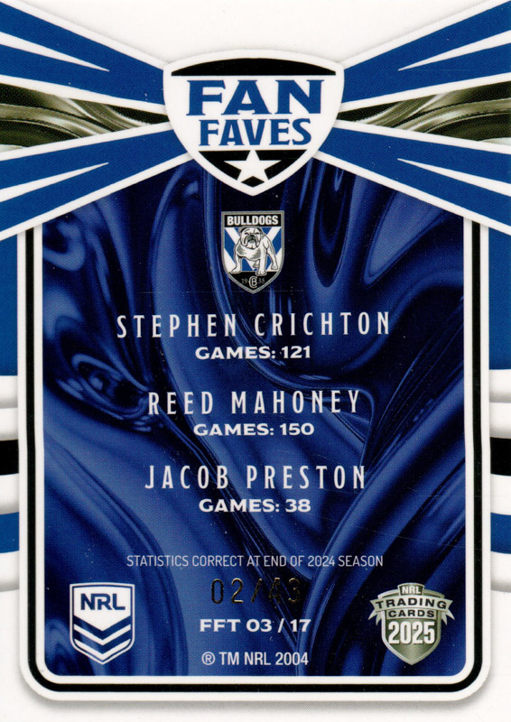 Stphen Crichton / Reed Mahoney / Jacob Preston back
