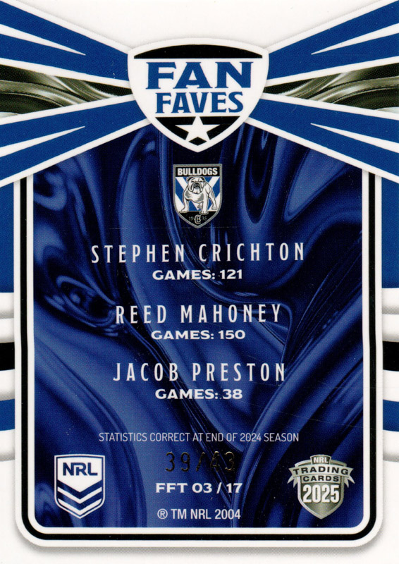 Stphen Crichton / Reed Mahoney / Jacob Preston back