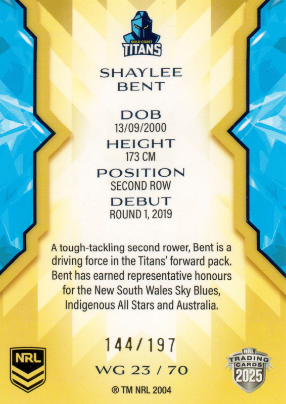 Shaylee Bent back