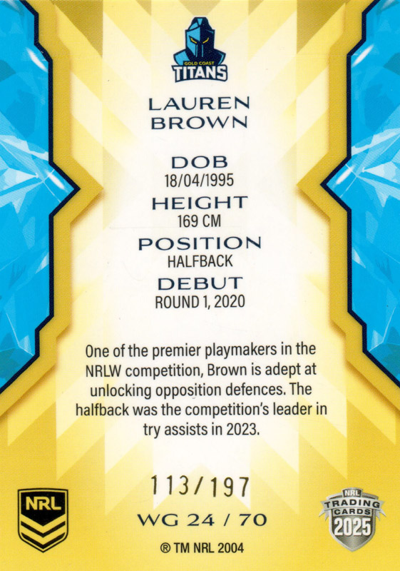Lauren Brown back