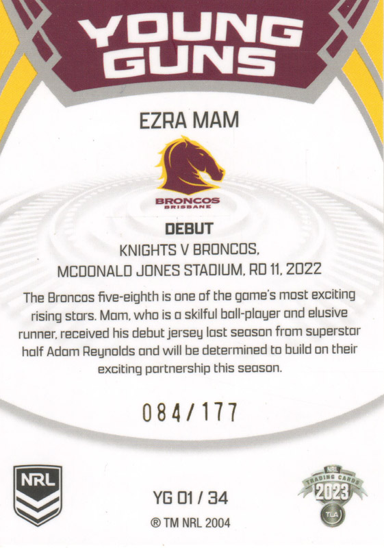 Ezra Mam back