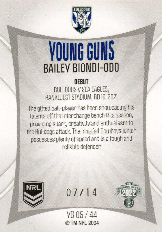 Bailey Biondi-Odo back