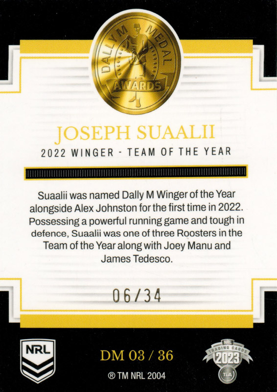 Joseph Suaalii back