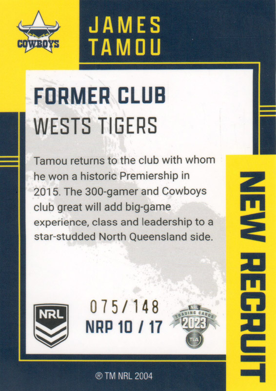 James Tamou back