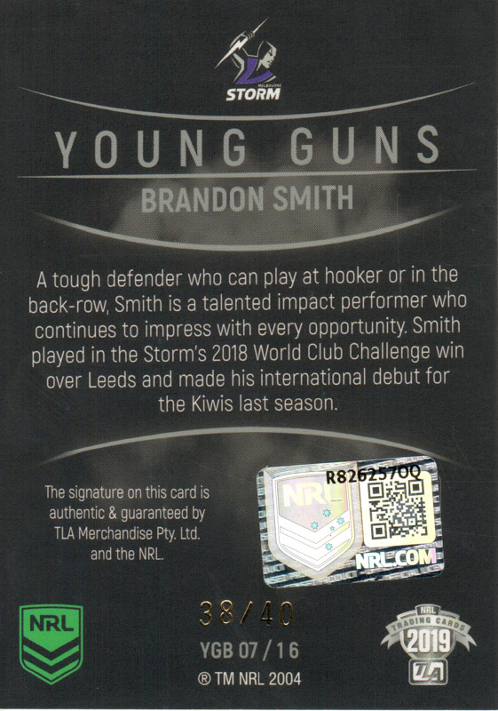 Brandon Smith back
