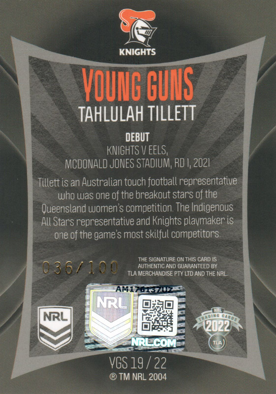 Tahlulah Tillett back
