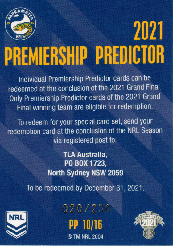 Parramatta Eels back